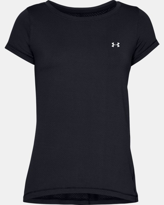 T-shirt à manches courtes HeatGear® Armour pour femme, Black, pdpMainDesktop image number 4